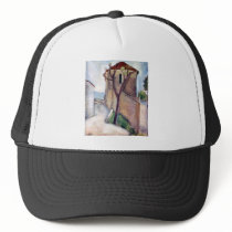 Tree and House by Amedeo Modigliani Mesh Hats