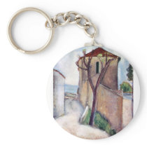 Tree and House by Amedeo Modigliani Key Chain