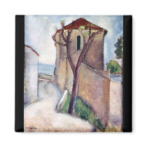 Tree and House by Amedeo Modigliani Refrigerator Magnet