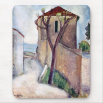 Tree and House by Amedeo Modigliani Mousepad