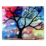 Tree and Ink Tranparent Layers Art Photo
