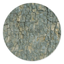 Tree bark texture round stickers