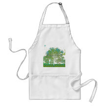 Tree Blues Apron