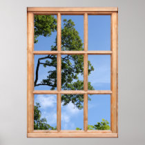 Tree Branch View from a Window Posters