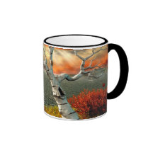 Tree by the Ocean Mugs