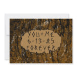 Tree Carving Invite invitations