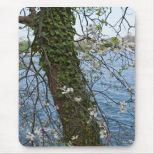 tree flowers mousepad