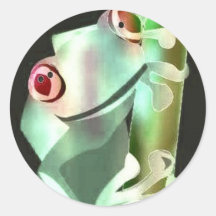 Tree Frog at Night Stickers