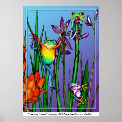 Tree Frog Garden Posters