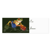 Tree Frog Gift Tag Business Card Templates