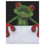 TREE FROG HOLDING SIGN: YOU PICK WORDING flyers