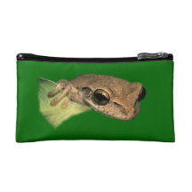tree frog portrait cosmetics bags