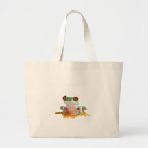 tree frog tote bag