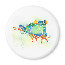 Tree Frog Whimsical Green
