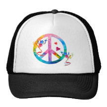 Tree Frogs 4 Peace Trucker Hat