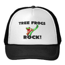 Tree Frogs Rock Trucker Hat