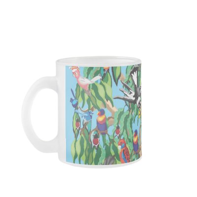 Tree full of Australian birds Mugs by Annaart