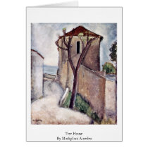 Tree House By Modigliani Amedeo Greeting Card