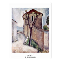 Tree House By Modigliani Amedeo Postcard