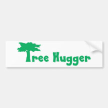 tree hugger autoaufkleber