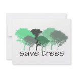 Tree Hugger! Cute Trees design! Ecology and trees invitations