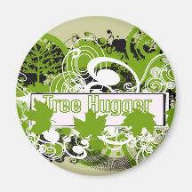 Tree Hugger Fridge Magnets