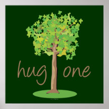 Tree Hugger Poster