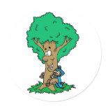 Tree Hugger stickers