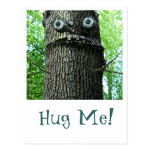 Tree Hugging Postcard