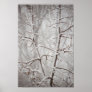 Tree in  a Snowstorm Poster