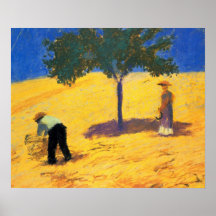 Tree in Cornfeld by August Macke Poster