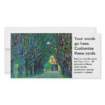 Tree lined avenue painting art by Gustav Klimt photo cards