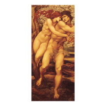 Tree of Forgiveness Burne Jones, Vintage Victorian Custom Rack Cards