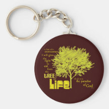 Tree of Life Christian Scripture keychain/keyring