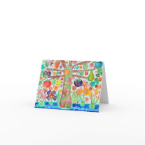 Tree of Life Note Card red