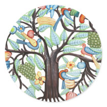 Tree of Life - pastel Round Stickers