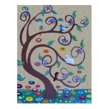 Tree of life postcard