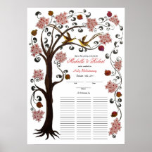 Tree of Life Quaker Wedding certificate (vrw) Poster