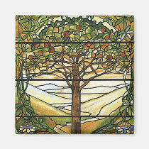 Tree of Life/Tiffany Stained Glass Window magnets