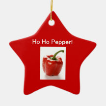 TREE ORNAMENT - HO HO PEPPER- COLORFUL