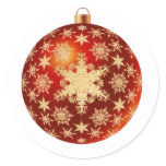 Tree Ornament Round Stickers