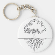 Tree Roots Key Chains