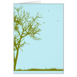 tree silhouette cards