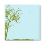 tree silhouette magnets