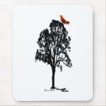 Tree silhouette Mouse Pad mousepads