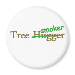 Tree smoker funny 420 stoner college pot humor fridge magnet