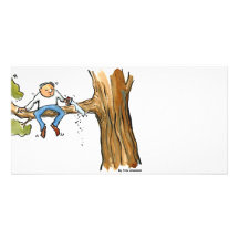Tree surgeon photo card