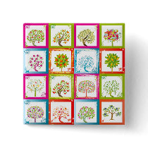 Tree tiles 4x4 pin