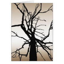 Tree Top Abstract Thank You Card