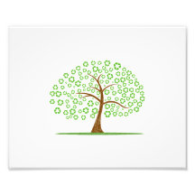 tree with recycle for leaves eco design.png photo print